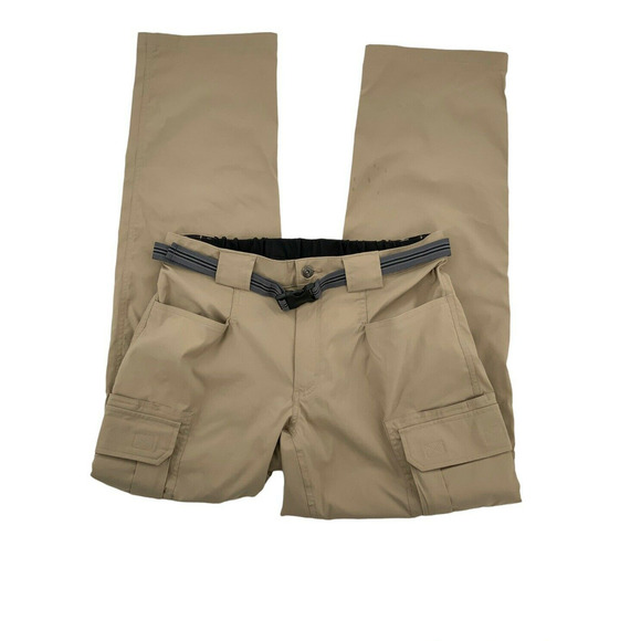 Duluth Trading Co Pants Men Sz 34 Relaxed Fit Belted Flap Pockets Workwear Cargo - Picture 7 of 11